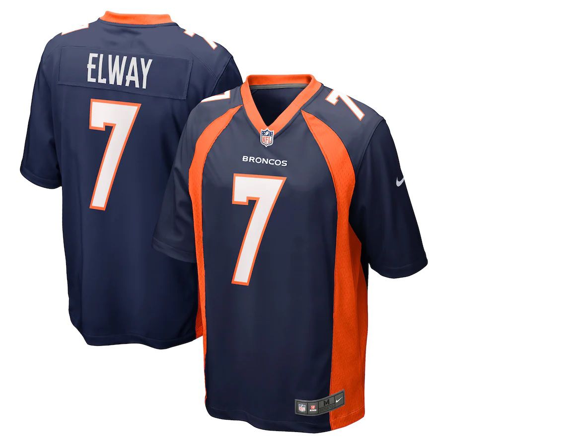 Men Denver Broncos #7 John Elway Nike Navy Retired Player NFL Jersey
